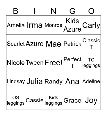 Lula Bingo Card