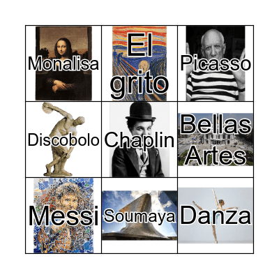 Loteria "Arte" Bingo Card