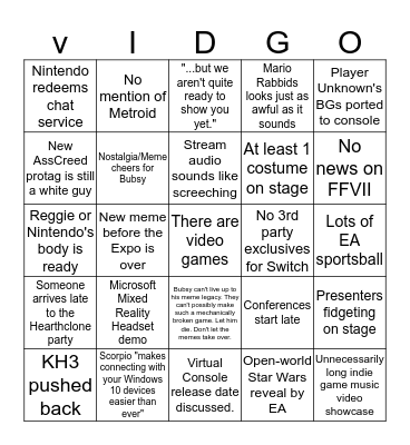 Out of Touch CEOs: The Expo Bingo Card