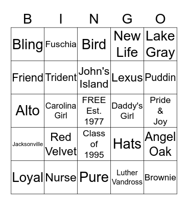 BIRD! Bingo Card