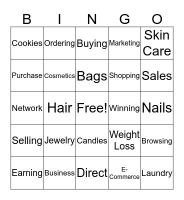 DS Bingo Live Bingo Card