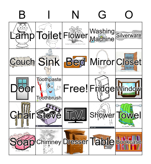 Room Bingo Card