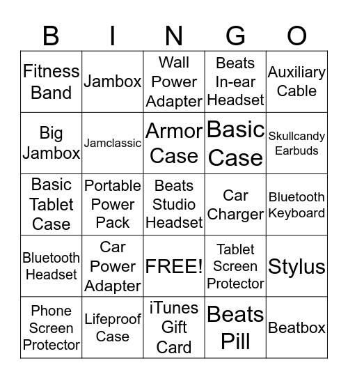 APO-INGO Bingo Card