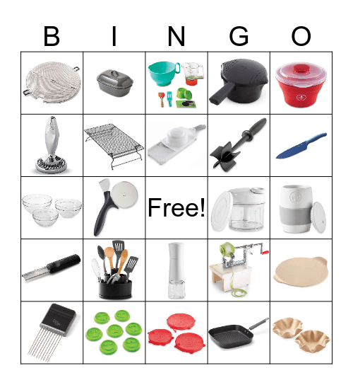 Pampered Chef Bingo Card