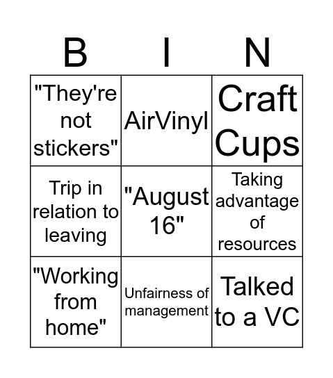 Therapy board Bingo Card