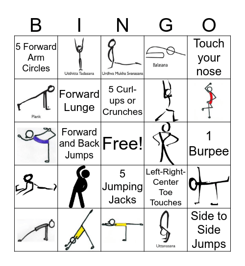 ACTION B-I-N-G-O Bingo Card