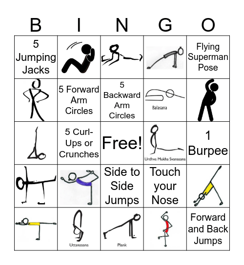 ACTION B-I-N-G-O Bingo Card