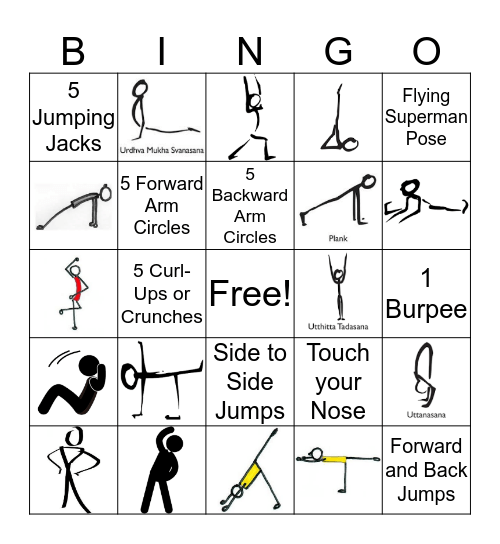 ACTION B-I-N-G-O Bingo Card