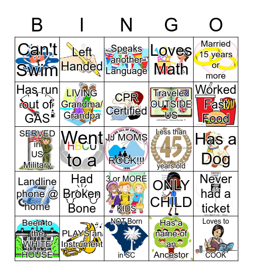 Jack & Jill BINGO Card