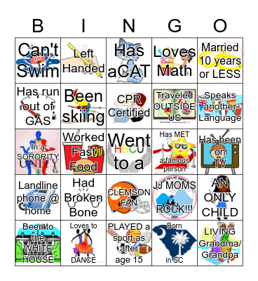 Jack & Jill BINGO Card