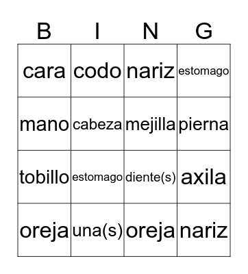 Nursing Bingo! Bingo Card
