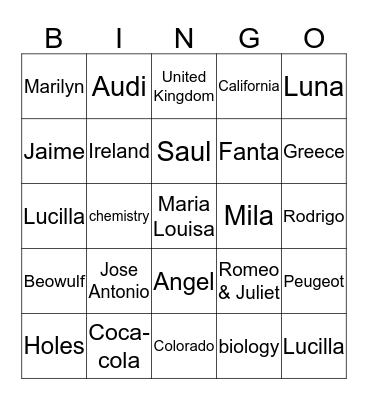 Thr33 B Bingo Card