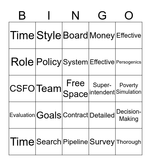 AASB Learning Lab Bingo Card