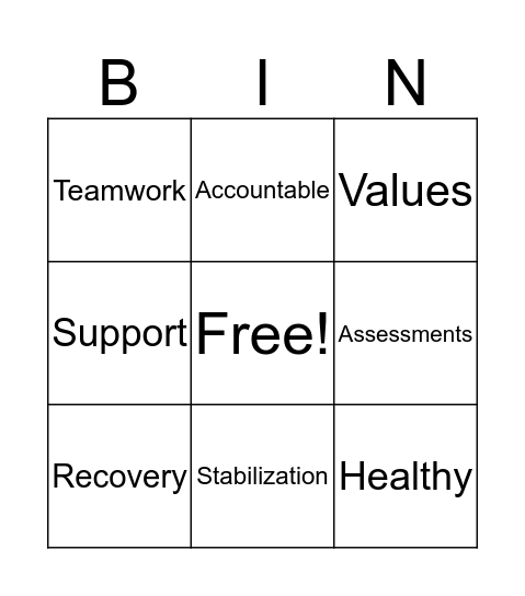 MedMark Treatment Center-Fresno Bingo Card