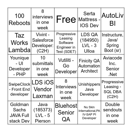 Bingo Card