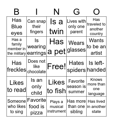Getting-to-know-you-BINGO Card