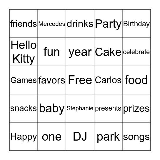 Bingo Card