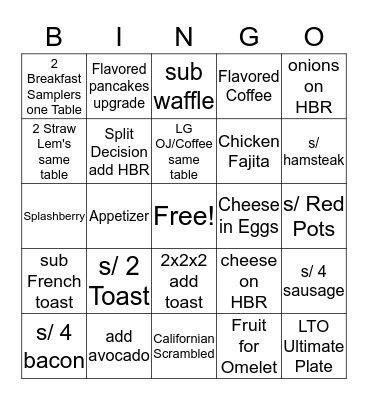 Time to UP-SELL! Bingo Card