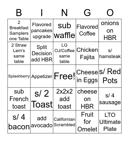 Time to UP-SELL! Bingo Card