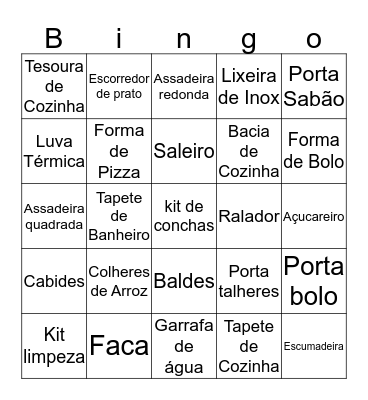 Charaiá de Panelas Alice e Vagner  Bingo Card