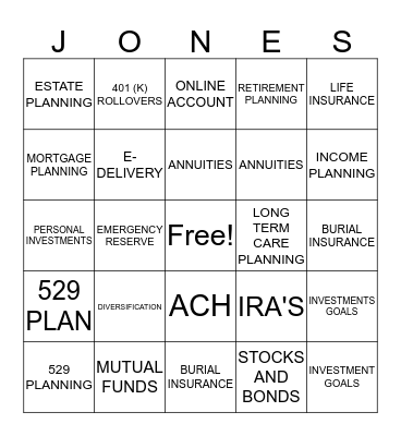 Bingo Card