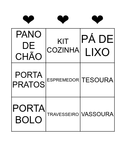 CHÁ TÁSSIA & DAN Bingo Card