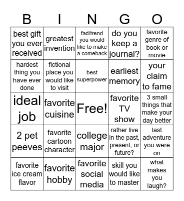 KSU HONORS COLLEGE Bingo Card