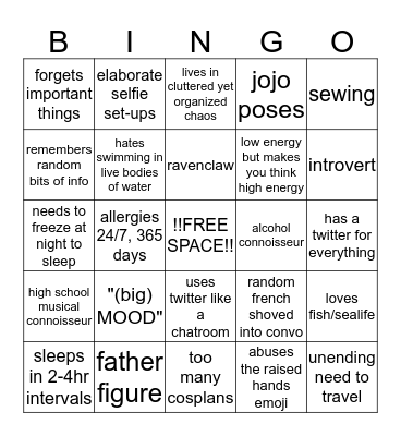 hibrRRRRrrrRRRRy bingo Card