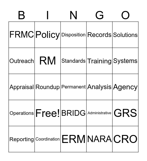 AC BBQ 2017 Bingo Card