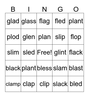 BINGO L Blends 2.2 Bingo Card