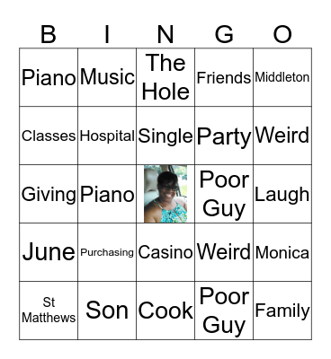 Monica's Day Bingo Card