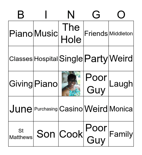 Monica's Day Bingo Card