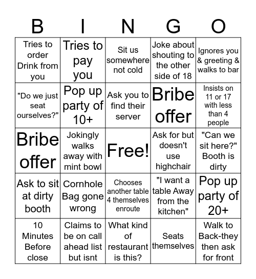 Mellow Bingo <3 Host edition Bingo Card