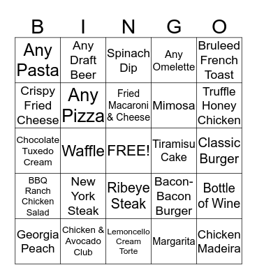 FATHER'S DAY BINGO Card