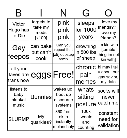 Benningo Bingo Card