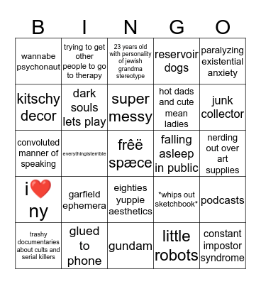 lana bingo Card