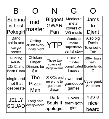 Bongo Bingo Card