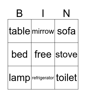 bingo  Bingo Card
