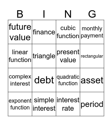 Reviewing Week 2 Bingo Card