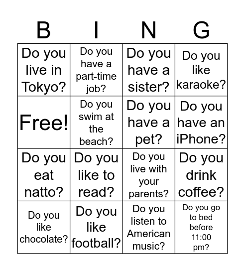Play Present Tense Game with Bingo [Free Printable]