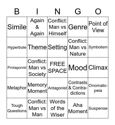 LA Film Study Bingo Card