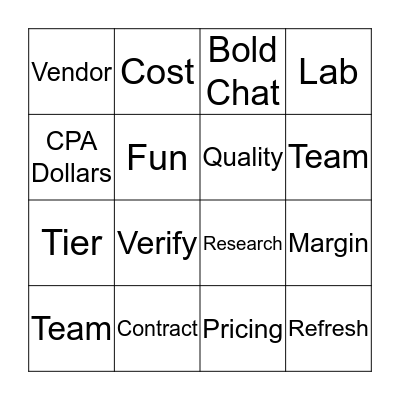 CAPS Summer Bingo! Bingo Card
