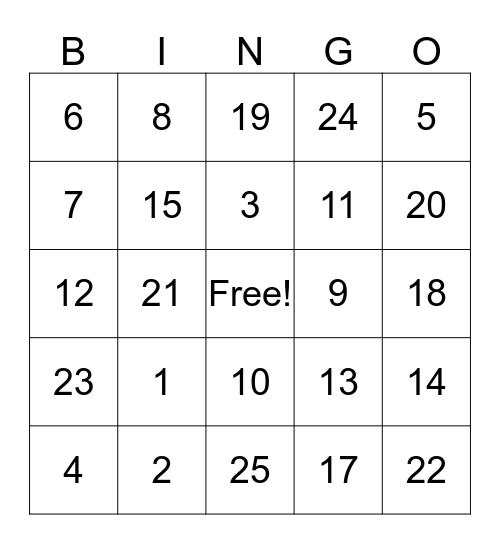 baby shower Bingo Card