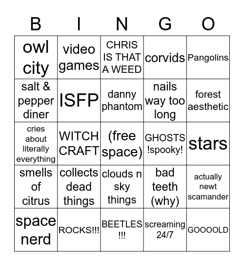 Lindsay Bingo Card