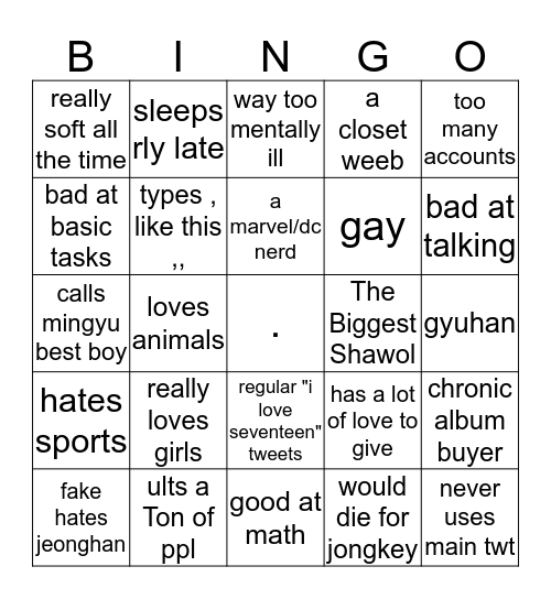 lynn's Bingo Card