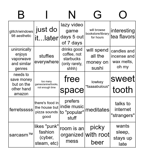 jace's bingo Card