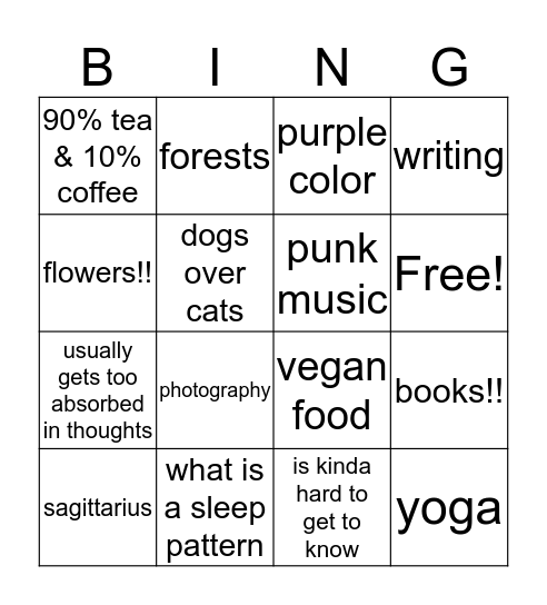 Vijo bingo Card