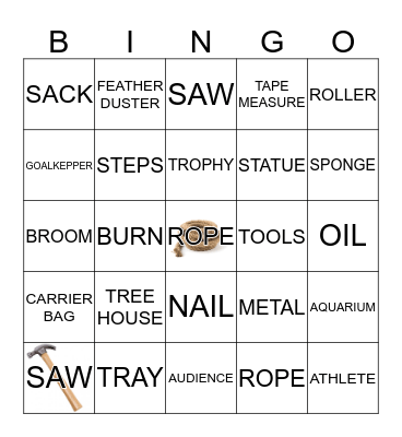 VOCABULARY  Bingo Card