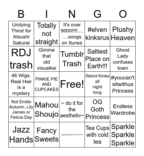Dolly Doll Bingo Card