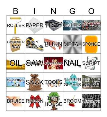 VOCABULARY  Bingo Card